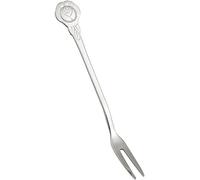 Mini Durable pour Dessert, gâteau à Deux Broches Fleur créative Fourchette à Salade Fourchette Fruits Cure-Dents Vaisselle (Rose, Argent)