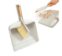 Mini Dustpan And Brush Set - Wooden Handle Tight Space | Mini Hand Broom and Brush Combo for Kitchen Bedroom Living Room Counter Crumbs Pet Litter