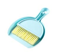 Mini Dustpan Brush Set Compact Multifonctionnel Table Nettoyer Small Broom Poux de poussière pour Le Bureau de Nettoyage du Clavier Bureau de Bureau (Bleu)