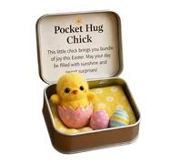 Mini Easter Doll - Inspirational Plush Box Gift for Family | Cute Holiday Ornament with Affirmation Card, Decorative Stuffed Toy for Festive Spring Celebration Accessory for Joyful Decor