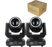 Mini éclairage de scène DJ, puissance 150W LED, 7+1 couleurs, 2 pièces carton, prise européenne