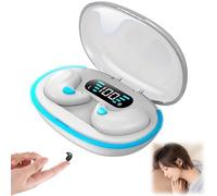 Mini écouteurs de sommeil à conduction osseuse, écouteurs sans fil avec Bluetooth 5.3, 24 heures de lecture avec boîtier de charge à écran numérique LED, chargement USB-C, appels clairs pour le