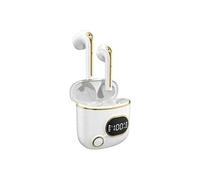 Mini écouteurs intra-auriculaires de jeu X25, sans fil V5.2, écouteurs Auriculares Tws avec micro, écouteurs stéréo pour téléphone portable(Blanc) Blanc G