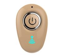Mini écouteurs intra-auriculaires sans fil Bluetooth S650, 1 pièce, stéréo, bouton de commande, casque d'écoute-Beige