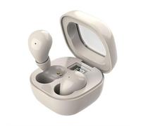 Mini écouteurs invisibles pour le travail et le sommeil, Bluetooth 5.3, autonomie de 24 heures, écouteurs cachés ultra petits pour petits conduits auditifs (beige)