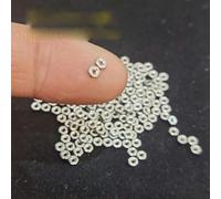Mini écrou M1 M1.2 M1.4 M1.6 M2 M2.5 M3 minuscule micro vis en acier inoxydable et laiton petit écrou hexagonal plaqué-M2x0.4 (100 pièces)-laiton nickelé