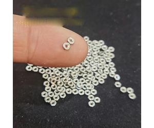Mini écrou M1 M1.2 M1.4 M1.6 M2 M2.5 M3 minuscule micro vis en acier inoxydable et laiton petit écrou hexagonal plaqué-M2x0.4 (100 pièces)-laiton nickelé