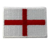 Mini écusson brodé drapeau de l'Angleterre à thermocoller ou à coudre sur t-shirt, casquette de football