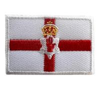 Mini écusson brodé drapeau de l'Irlande du Nord à thermocoller ou à coudre