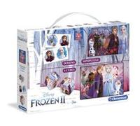 Clementoni – Mini Edukit – Disney La Reine des Neiges 2 – Mémo, Loto, Domino – 18057
