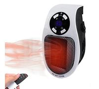 Mini Electric Heater, Fancysky 500W Petit Chauffage d'appoint, Portable Heater, Chauffage Soufflant Mini, Protection Contre Surchauffe (Blanc)