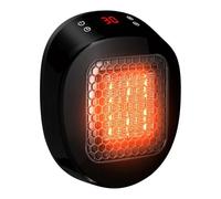Mini électrique en céramique avec thermostat de de ventilateur à douille et à douille d'affichage à LED de 12 heures | Conception de protection de surchauffe pour la mais