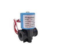 Mini électrovanne de distributeur d'eau en plastique à 2 voies SLC-1, filetage de tuyau Standard britannique de 1/8 ", 12V 24V, fermeture normale for purificateur d'eau, machine RO(DC24V)