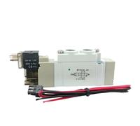 Mini Électrovanne SY 5000 G 1/8 DC24V AC220V NC Deux Positions Cinq Voies Trois Positions Cinq Voies Type Automatisation NBSANMINSE(SY5140 G1-8 2-5 Way,AC220V)