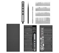 Mini Elektro Schraubendreher Set, 50 in 1 Magnetische Präzisions-Schraubendreher Kit, Max 0.6N.m, 5/32 Zoll Sechskant, Geeignet für Reparatur für,Laptop, Brillen, Uhren