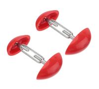Mini Embauchoirs Réglables pour Chaussures, Support Anti-plis Rouge | Écarteur Chaussure, ABS et Aluminium Légers, Lot de Deux, Format Compact Pratique