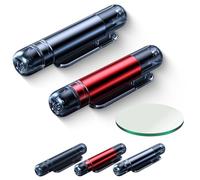 Mini Emergency Car Escape Tool, Yalooy Car Escape Tool, 2-in-1 Spring-Loaded Window Breaker & Seatbelt Cutter, Emergency Safety Escapes for Land & Underwater Vehicles (Grey+Red)