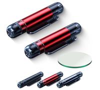 Mini Emergency Car Escape Tool, Yalooy Car Escape Tool, 2-in-1 Spring-Loaded Window Breaker & Seatbelt Cutter, Emergency Safety Escapes for Land & Underwater Vehicles (2 Pcs Red)