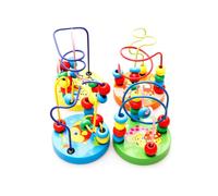 Mini En Bois Autour De Perles Fil Labyrinthe Hochets Enfant En Bas Âge Bébé Dessin Animé Éducatif Montessori Enfants Jouets Pour Enfants En Développement Bricolage Amusant
