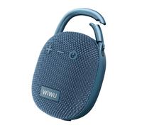 Mini Enceinte Bluetooth Autonomie 6h Étanche IPX5 avec Mousqueton wiwu Bleu