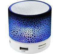 Mini enceinte Bluetooth - HOMETECHRANCE - Lumineuse - Radio FM - Batterie rechargeable - Couleur aléatoire