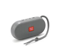 Mini Enceinte Bluetooth Multifonctionnelle Extérieure Avec Support USB TF FM Gris YONIS