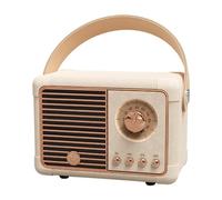 Mini Enceinte Bluetooth Portable HIFI Rétro Avec Fonction Mains-Libres Et Lecture TF Jaune YONIS