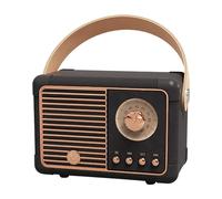 Mini Enceinte Bluetooth Portable HIFI Rétro Avec Fonction Mains-Libres Et Lecture TF Noir YONIS