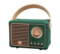 Mini Enceinte Bluetooth Portable HIFI Rétro Avec Fonction Mains-Libres Et Lecture TF Vert YONIS