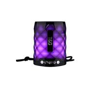 Mini Enceinte Bluetooth Portable Lumineuse 5W Autonomie 2H Radio FM USB SD Vert