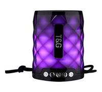 Mini Enceinte Bluetooth Portable Lumineuse 5W Autonomie 2H Radio FM USB SD Vert YONIS Vert