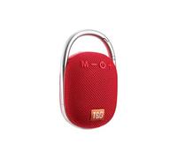 Mini Enceinte Bluetooth Portable Sans Fil Avec Lumière LED Pour Extérieur Son Surround 360° Rouge