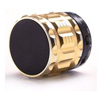 Mini Enceinte Bluetooth Portable Smartphone Carte Micro SD Kit Mains Libres Doré + SD 16Go YONIS