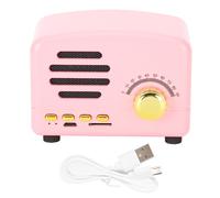 Mini enceinte Bluetooth rétro avec radio FM, son puissant et basses renforcées, connexion sans fil, style vintage, lecteur MP3/carte TF, format