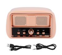 Mini enceinte Bluetooth rétro compacte style radio vintage, son cristallin et basses riches pour une meilleure amplification, micro intégré sans