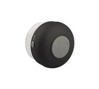 Mini Enceinte Bluetooth Ronde Kit Mains Libres Avec Ventouse Waterproof Noir YONIS