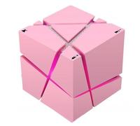 Mini Enceinte Bluetooth Rose, Design Rubik's Cube, Contrôle Vocal Intelligent, Lumière RGB YONIS