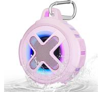 Mini Enceinte Bluetooth Rose,Enceinte Flottante Certifiée Ipx7, Étanche À La Douche Et À La Piscine, Avec Lumières,Clip,Son Cristallin Et Basses,Pour Plage,Voyage, Idéale Pour Et Les Femmes