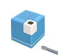 Mini enceinte cubique 5,3 cm pour mini haut-parleur cube de 5,3 cm (bleu) | Cube de 5,3 x 5,3 x 5,3 cm, coque en ABS pour une coque durable, rose, bleu, noir, blanc, poche de transport facile