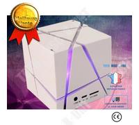 Mini Enceinte en Cube Bluetooth Speaker mini haut-parleur portable mobile/ Effet sonore fluide et Claire / Blanc
