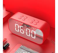 Mini-enceinte Miayilima, horloge créative portable avec carte de connexion, caisson de basses puissant, réveil de chevet, petite enceinte