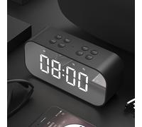 Mini-enceinte Miayilima, horloge créative portable avec carte de connexion, caisson de basses puissant, réveil de chevet, petite enceinte