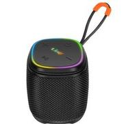 Mini Enceinte sans Fil Bluetooth 5W Étanche IPX6 avec Éclairage LED LinQ Noir Noir