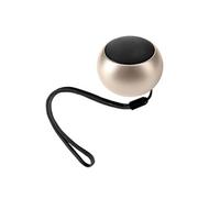 Mini Enceinte Sans-fil Bluetooth Autonomie 3h Design Ultra-compact Dorée