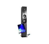 Inovalley Enceinte colonne HP33-CD Blacktower 100 W Bluetooth lecteur CD