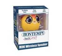 Mini enceinte sans fil BONTEMPI SIGMA SRL MINI Wireless Speaker design animal compacte palm-sized jaune/orangé