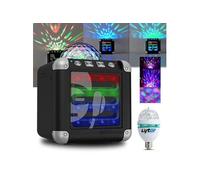 mini enceinte sur batterie bluetooth idance cube mini 3 à leds rgb usb - 3w rms + mini diams