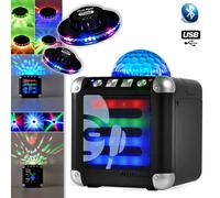 Mini Enceinte sur Batterie Bluetooth iDance CUBE MINI 3 à LEDs RGB USB - 3W RMS + 2 Effets OVNI UFO