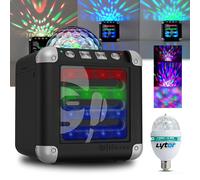 Mini Enceinte sur Batterie Bluetooth iDance CUBE MINI 3 à LEDs RGB USB - 3W RMS + Mini DIAMS