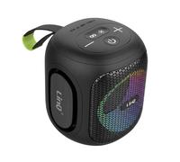 Mini Enceinte TWS / Bluetooth / Stéréo / RGB 7 Couleurs / Jack / USB / Micro-SD LinQ Noir